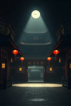 《第七码头》封面，集装箱堆场夜色中的一盏探照灯